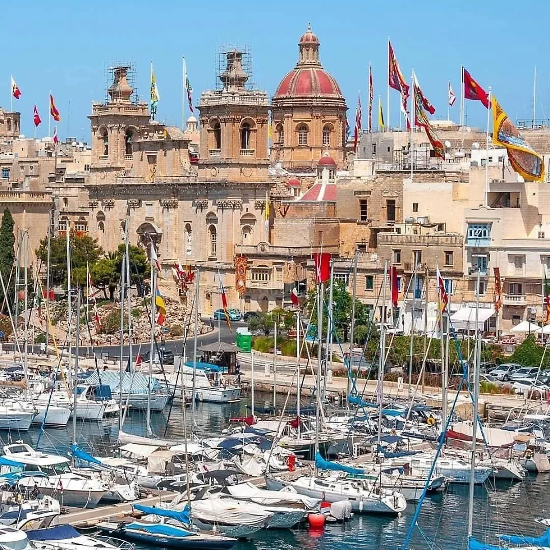 Sea View Over Valletta Strand Area Sliema Malta