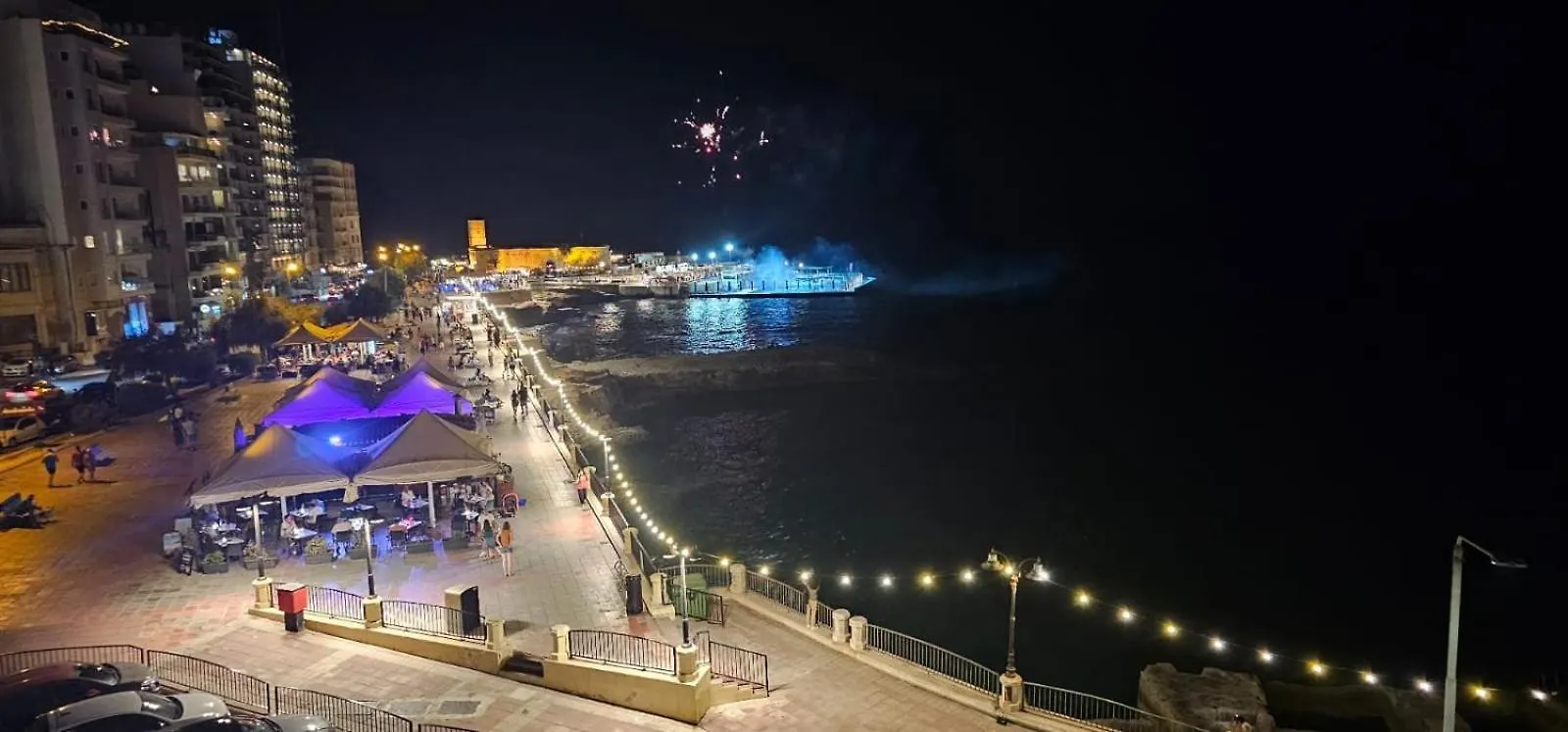 Sea View Over Valletta Strand Area Sliema Malta